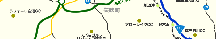 須賀川から鮫川へのルートマップ3