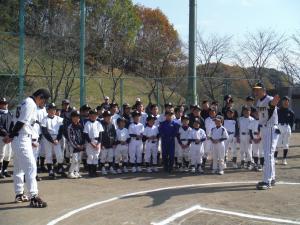 『元プロ野球選手による野球教室』の画像