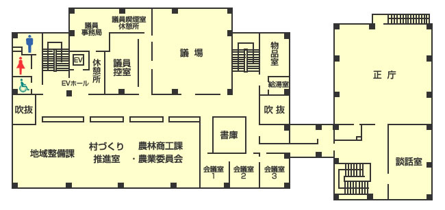 庁舎2階フロア