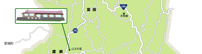 江竜田の滝への地図3