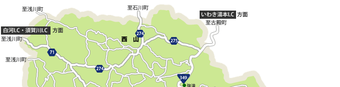 鹿角平観光牧場への地図1